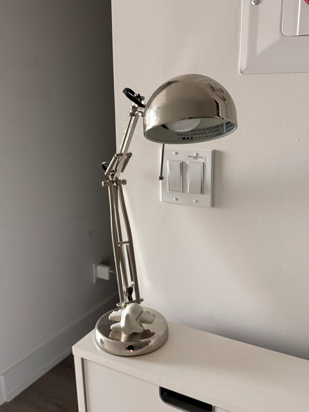 IKEA Silver Desk Lamp