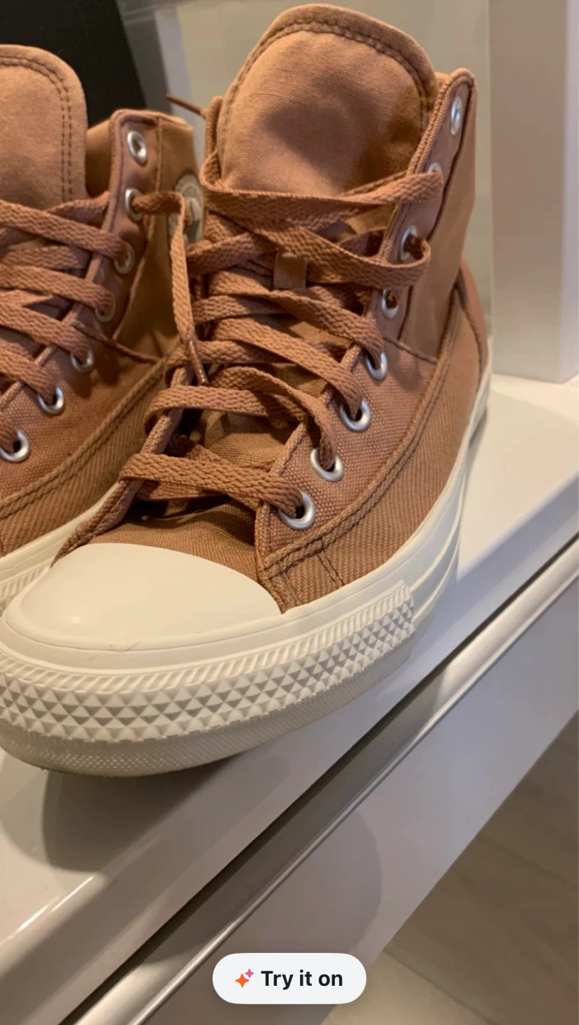 Converse Chuck Taylor All Star High Top Shoes - Brown, Size 8.5 - photo 5
