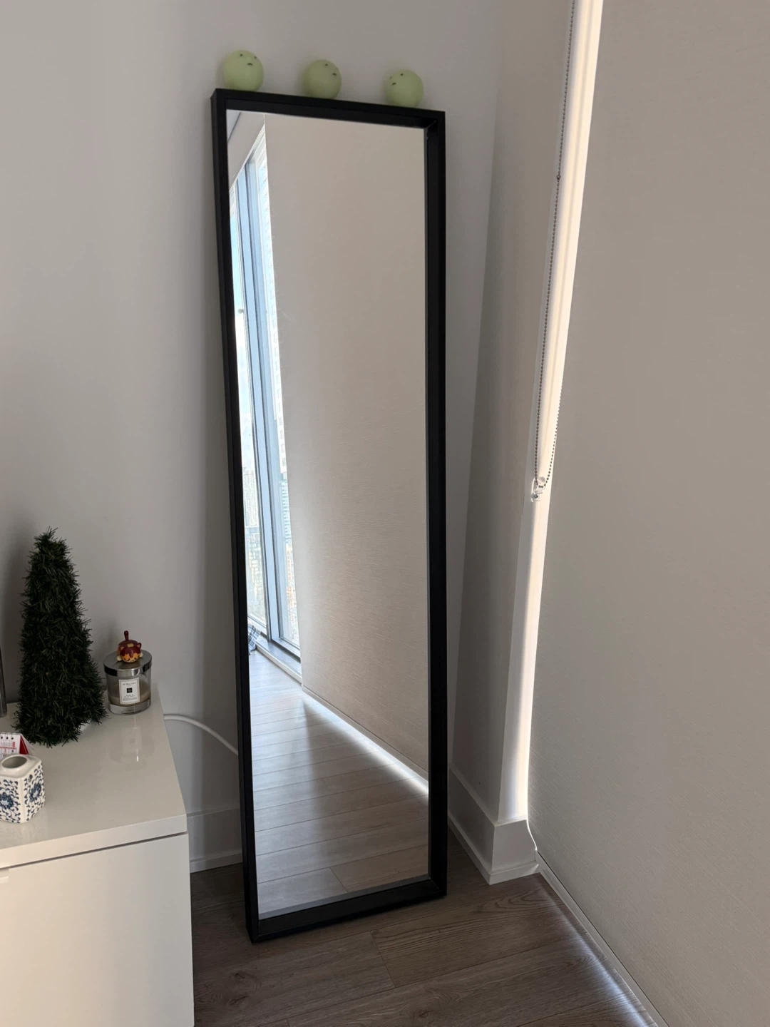 Full Length Standing Mirror - Black Frame - photo 2