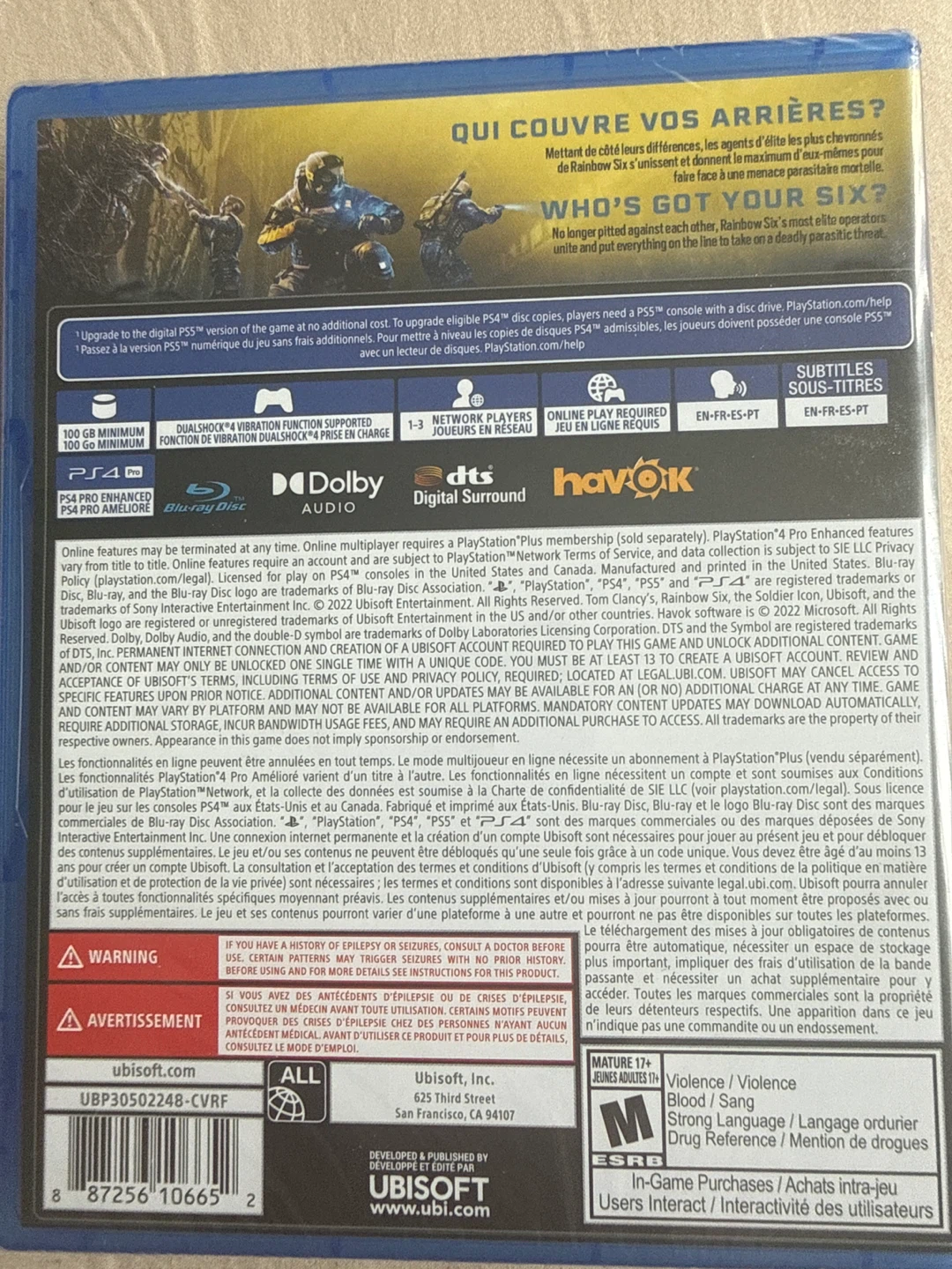Tom Clancy's Rainbow Six Extraction PS4 Game - photo 2