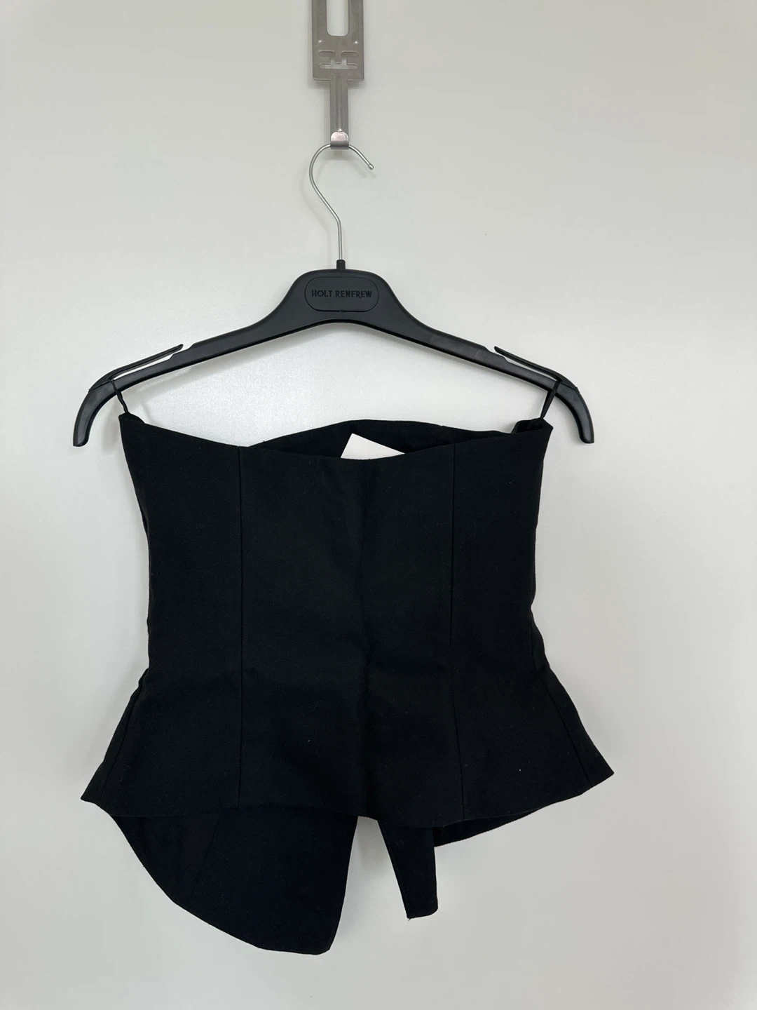 Zara Black Corset Top with zipper detailing - photo 3
