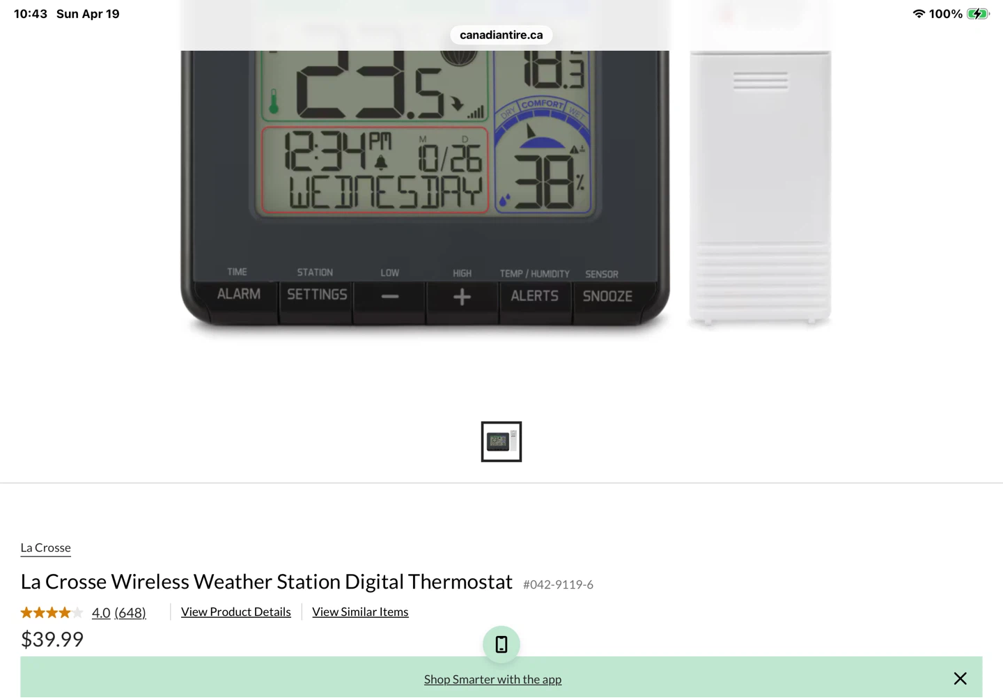 La Crosse Technology Wireless Temperature Station