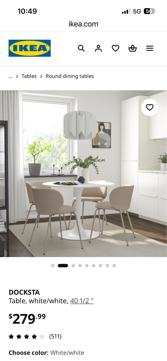 IKEA DOCKSTA Table Base