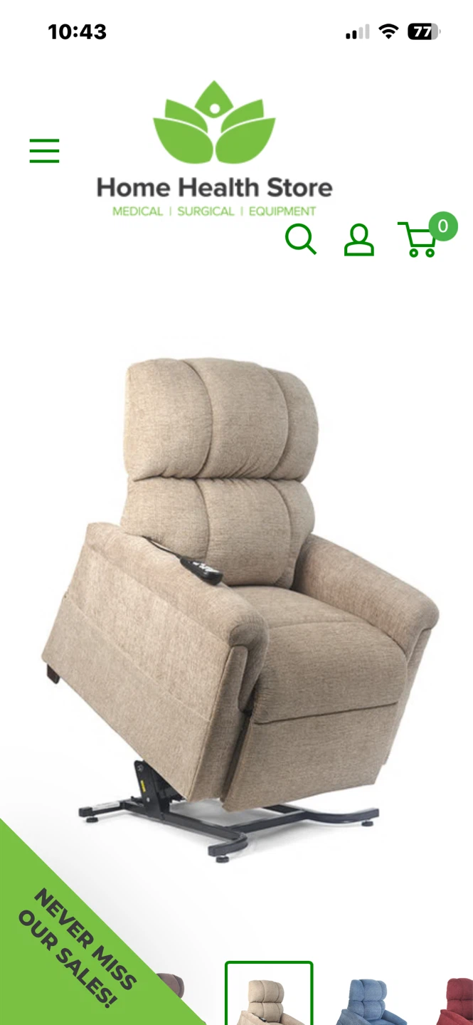 Golden MaxiComfort Medium Lift Chair - Sandstorm - photo 3