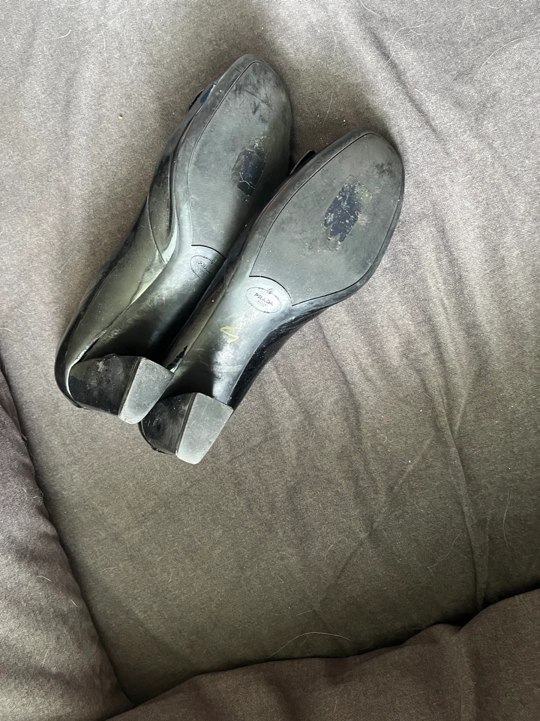 Black Patent Heels with Buckle Detail - photo 4