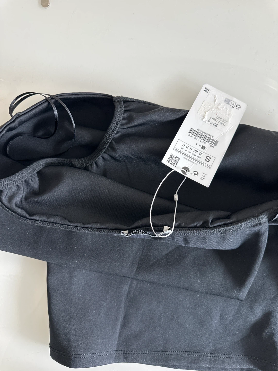 Zara Black Cropped Top Size S - photo 3