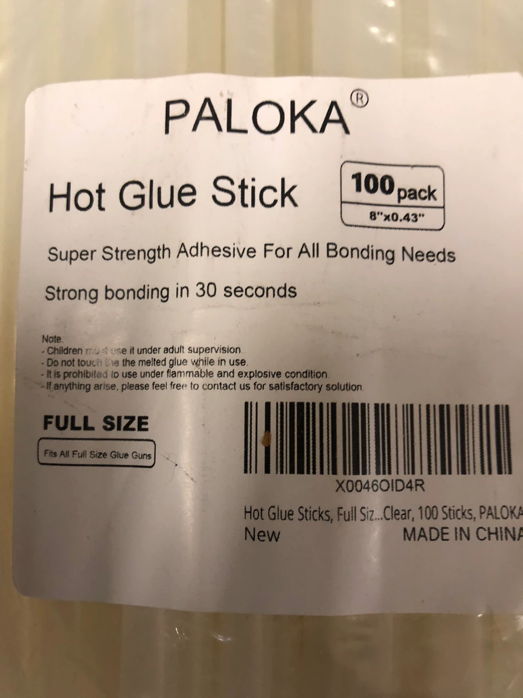 PALOKA Hot Glue Sticks - 100 Pack