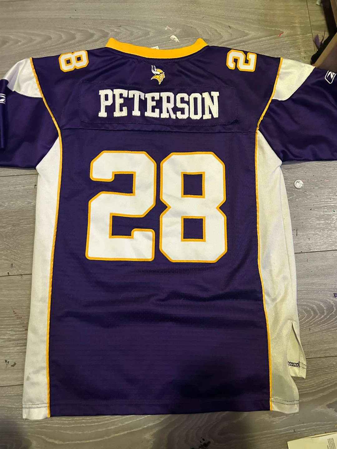 Reebok Minnesota Vikings Adrian Peterson #28 Jersey L - photo 2