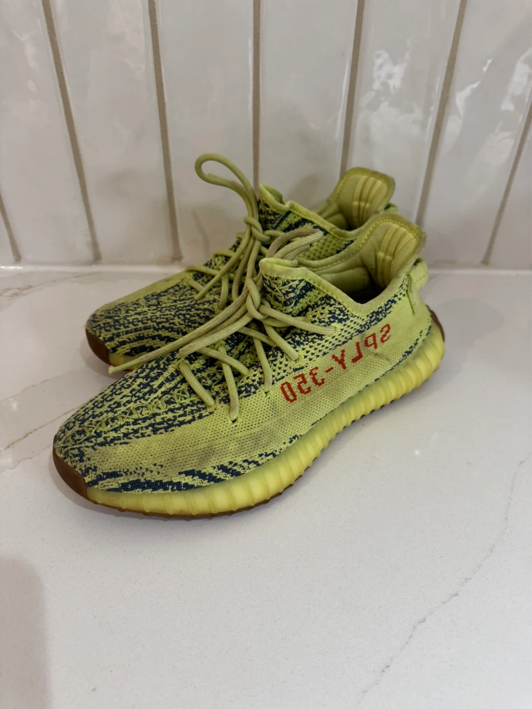 Adidas Yeezy Boost 350 V2 "Semi Frozen Yellow" Sneakers - photo 2