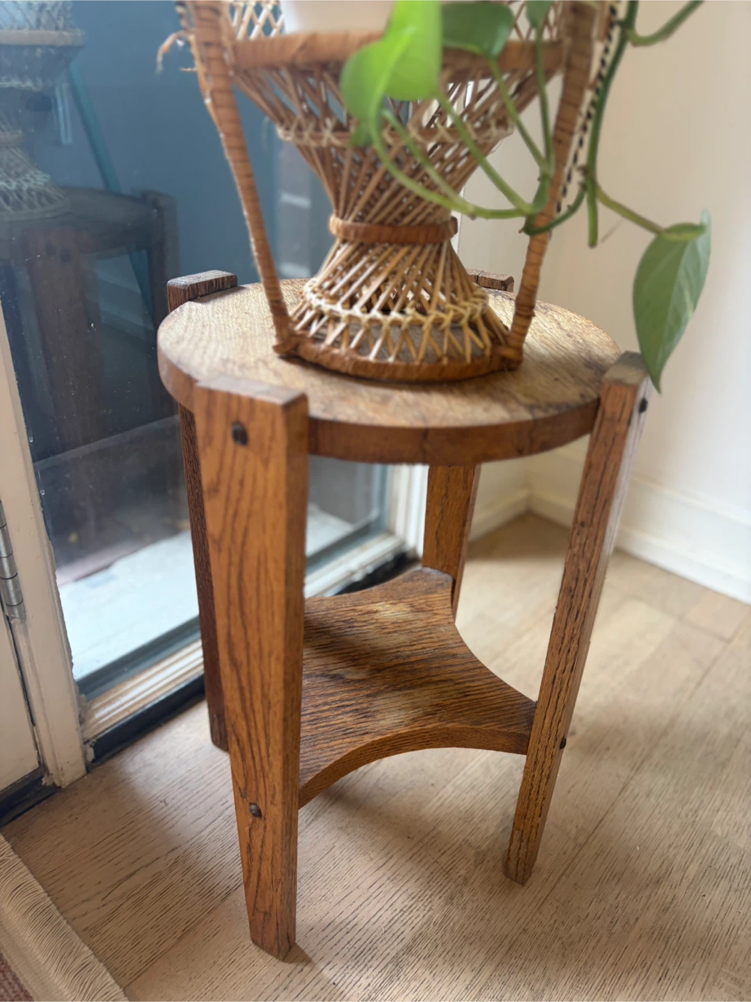 Vintage Wooden Plant Stand