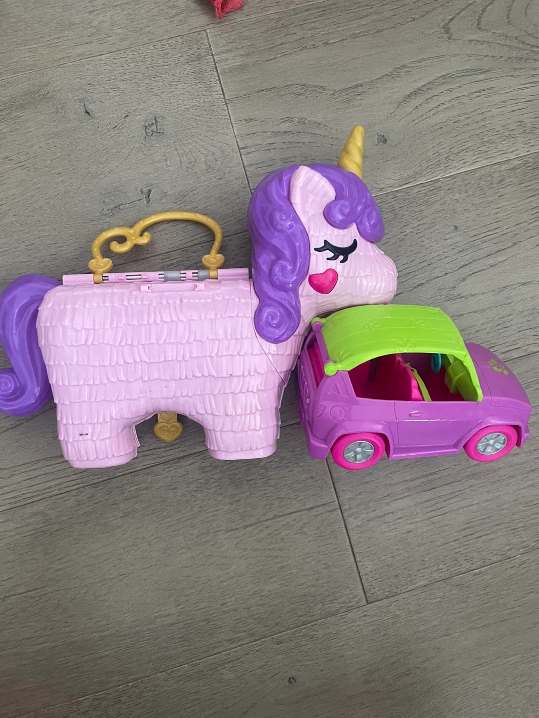 Polly Pocket Unicorn Playset with Car