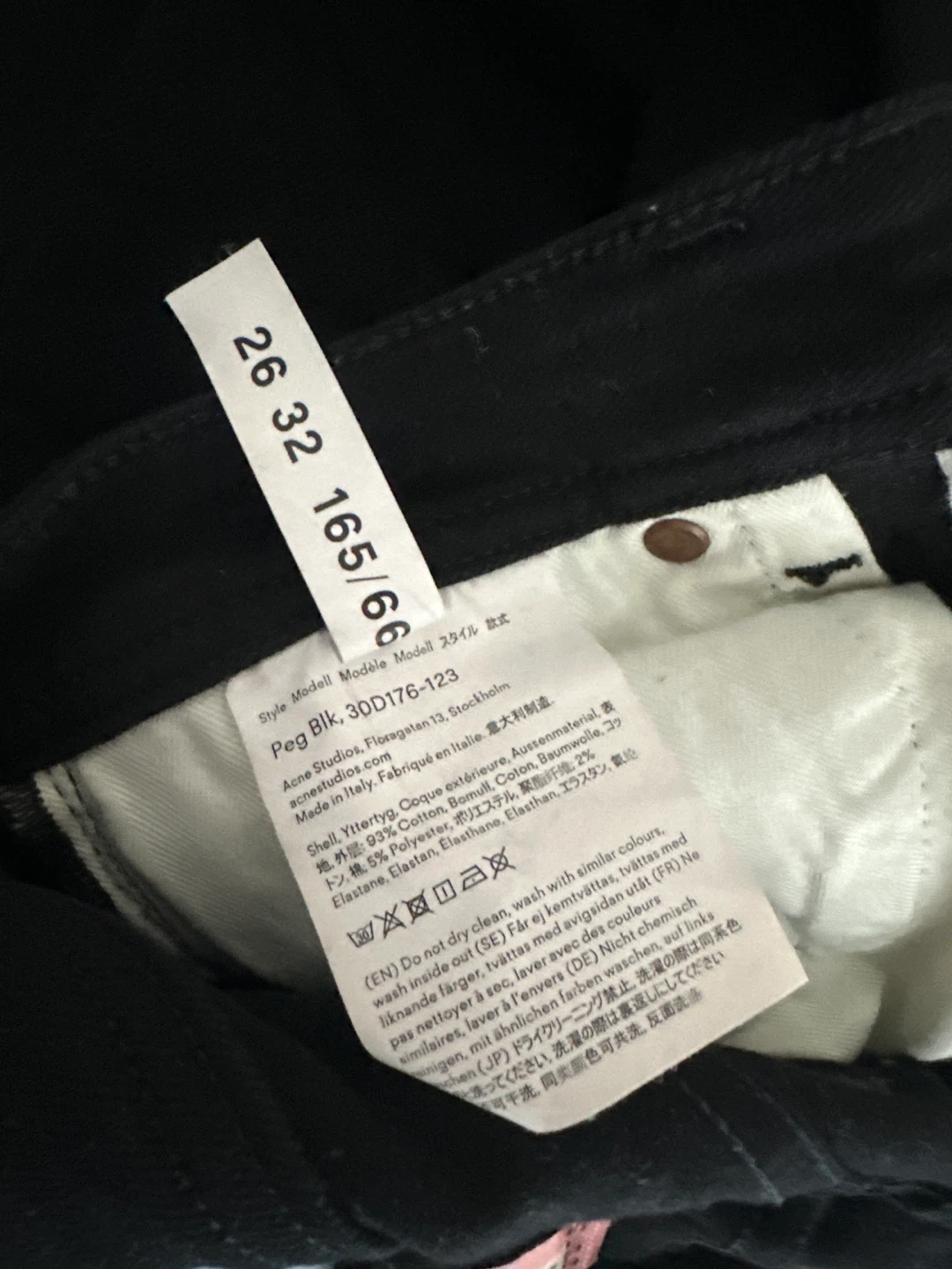 Acne Studios Black Denim Jeans - photo 5