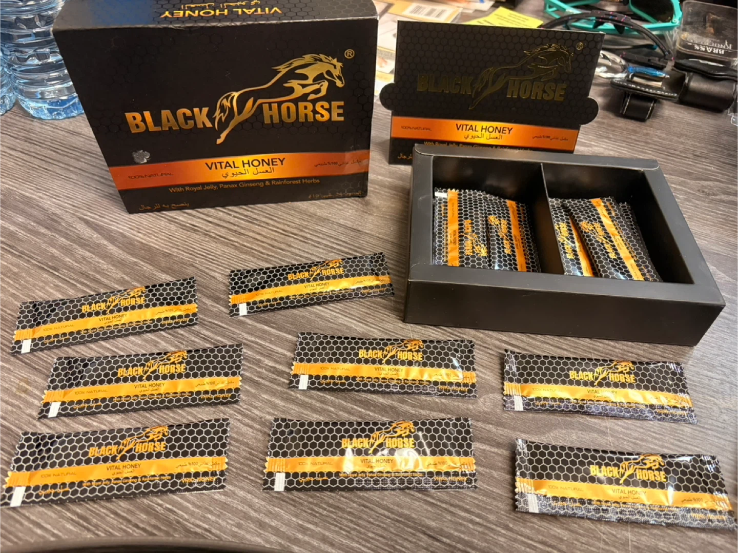 $15 each or 3 for $35 Black Horse Vital Honey - 12 Sachets