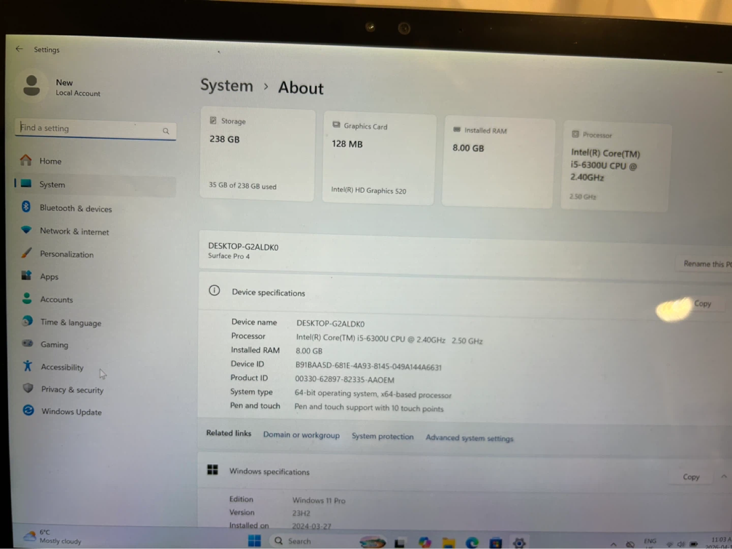 Microsoft Surface Pro 4 touchscreen tablet - photo 3