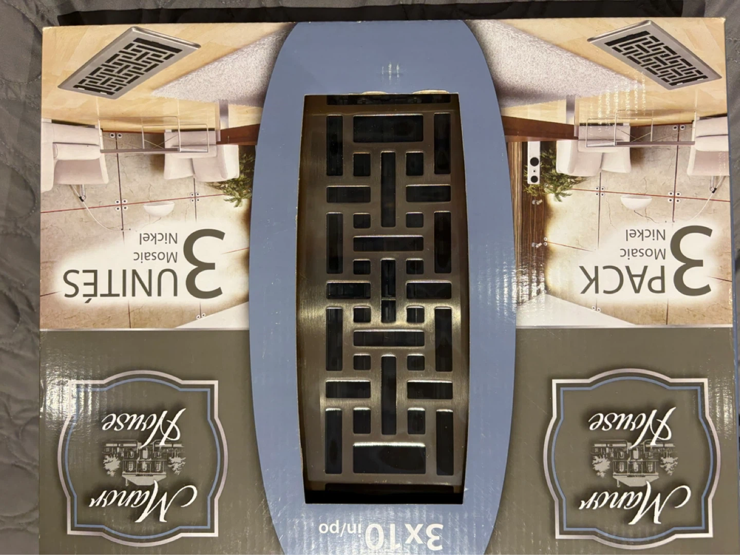 Nickel Vent Covers - 3 Pack -3x10”