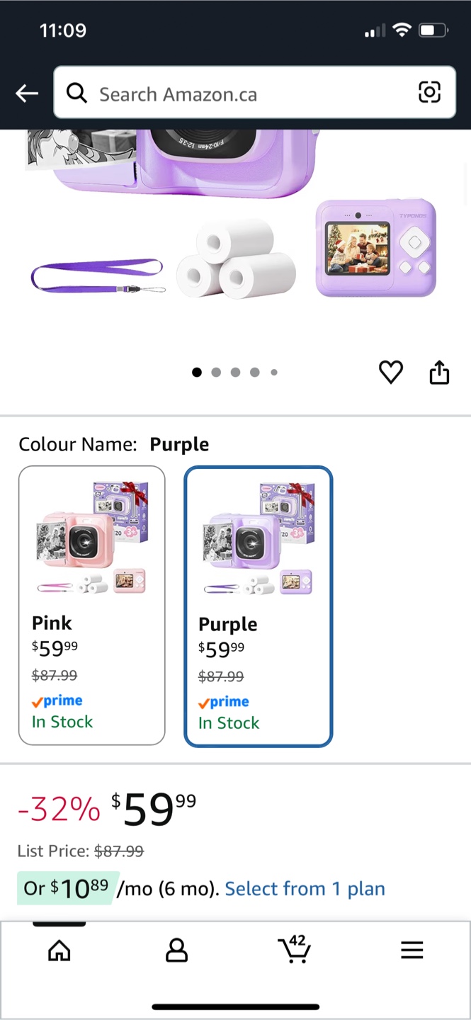 Instant Digital Camera Funshot20 - Purple - photo 2