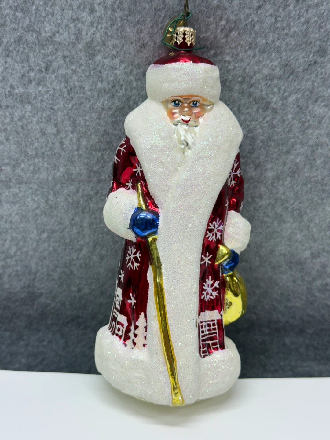 Glass Santa Radko  Christmas Ornament