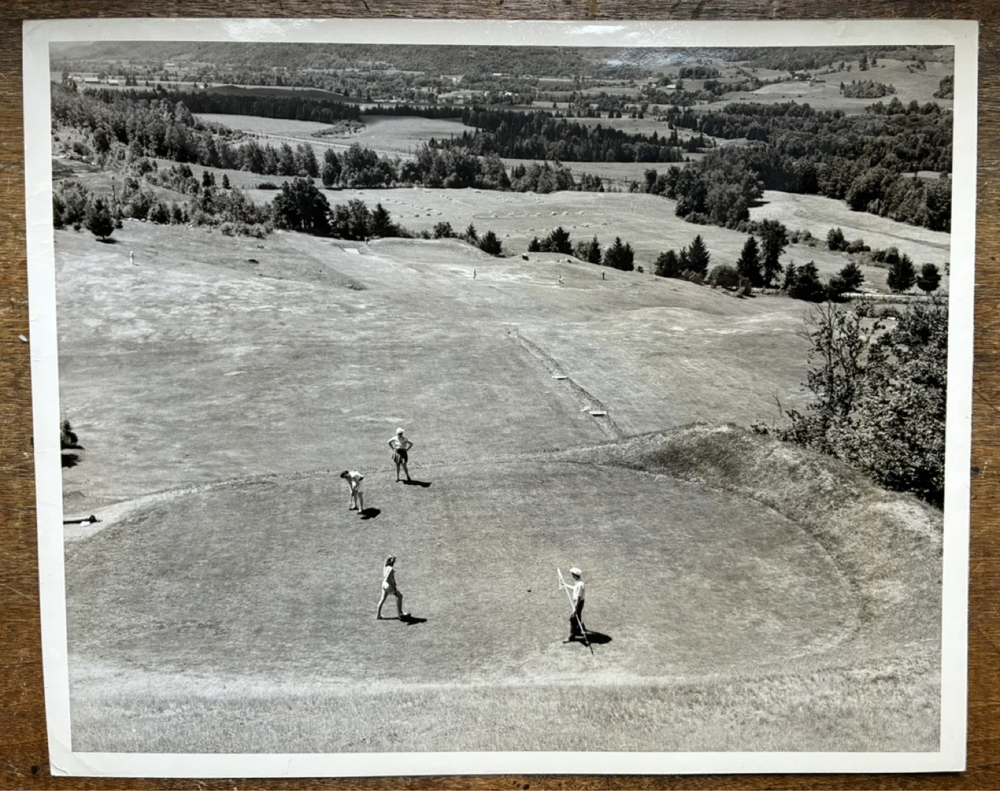 CPR Golf golfing tourism vintage photo  Laurentians Quebec