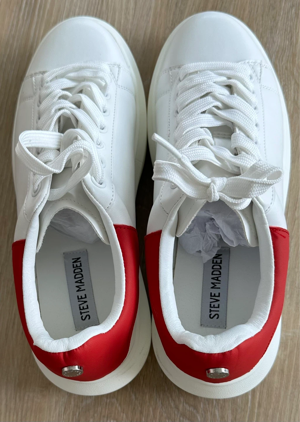 Steve Madden White & Red Sneakers - photo 3