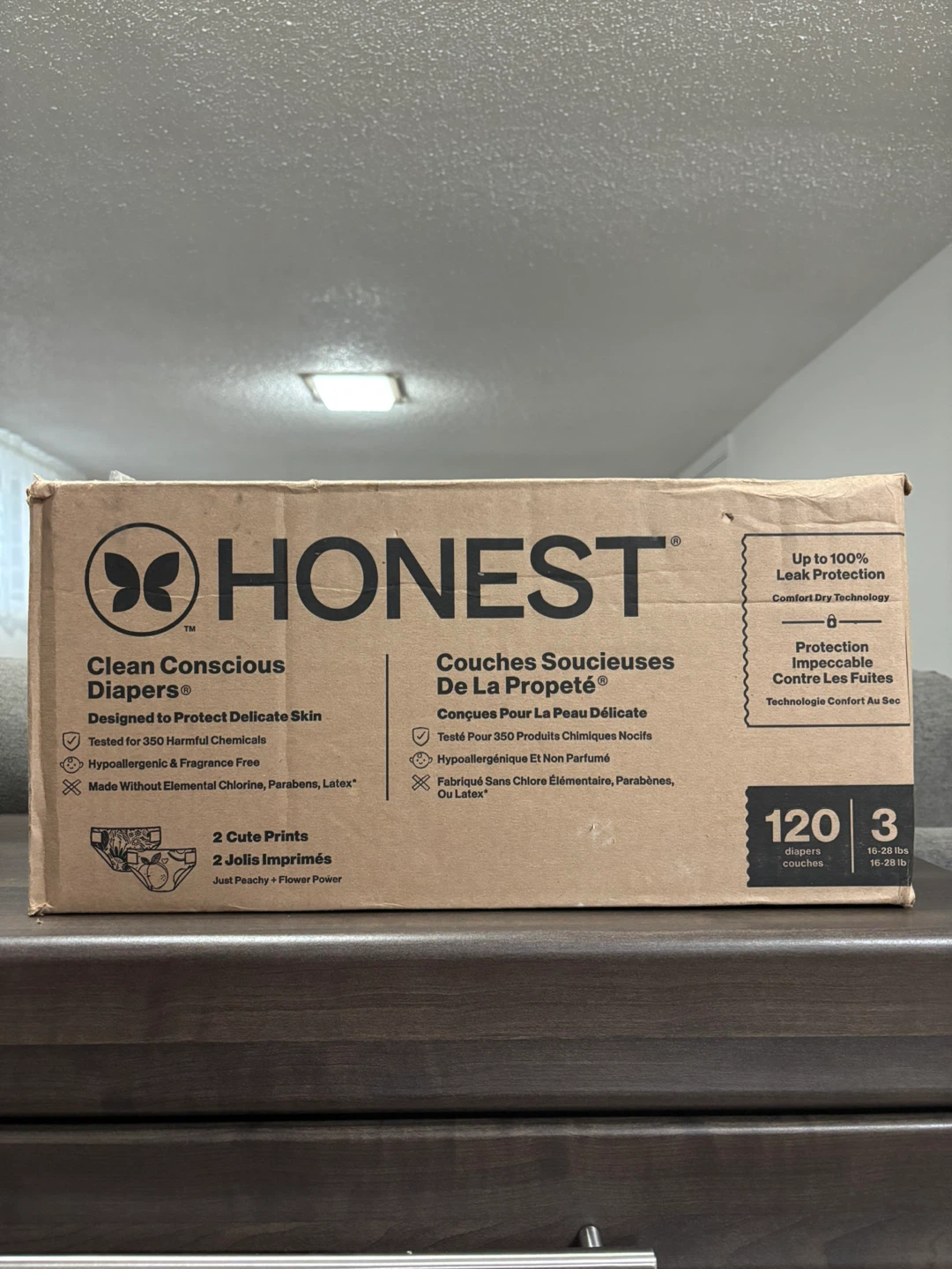 Honest Company Clean Conscious Diapers Size 3 (120 ct)