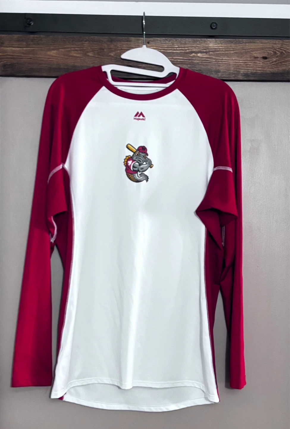 Winnipeg Goldeyes Majestic Long Sleeve Baseball Shirt - L/G