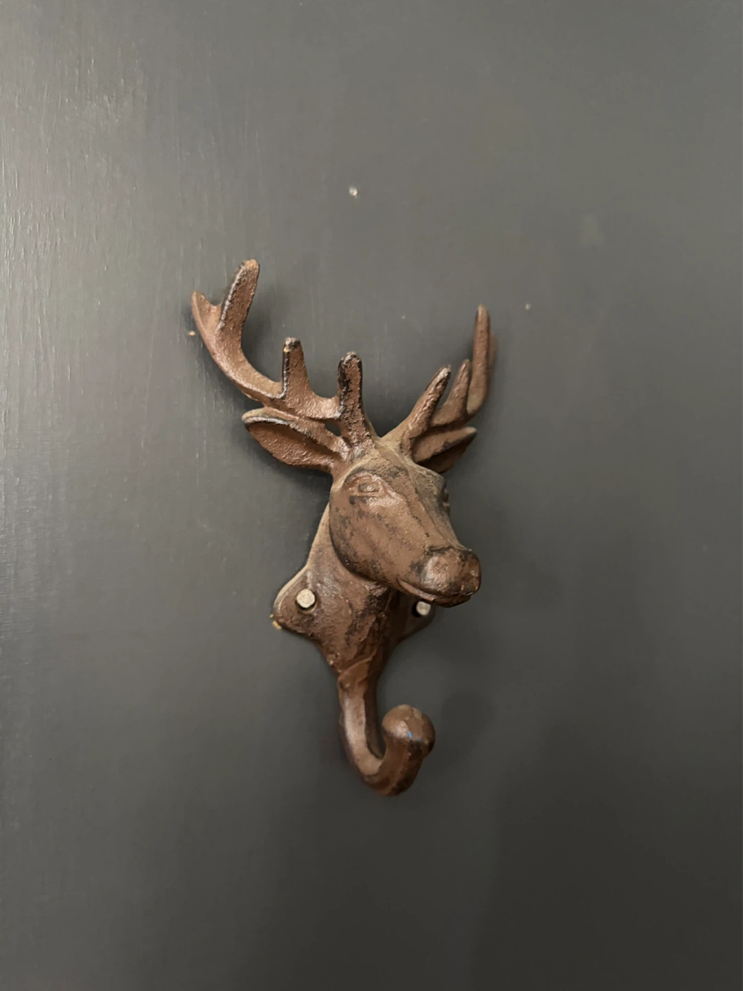 Cast Iron Deer Head Wall Hook