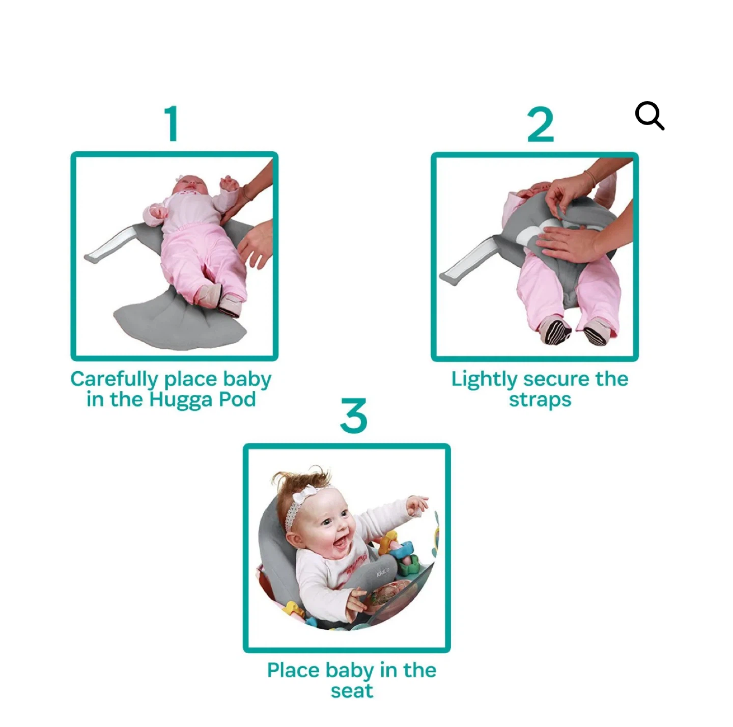 KidCo Hugga Pod Infant Swing Seat Insert - photo 2