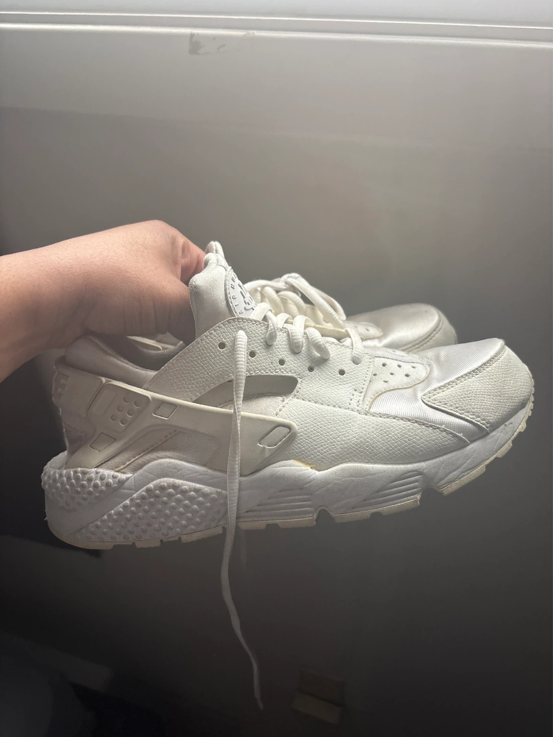 Nike Air Huarache White Sneakers