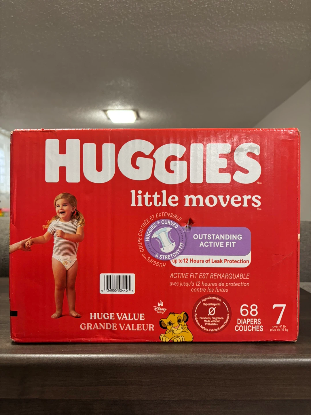 Huggies Little Movers Diapers Size 7 (68 Count)