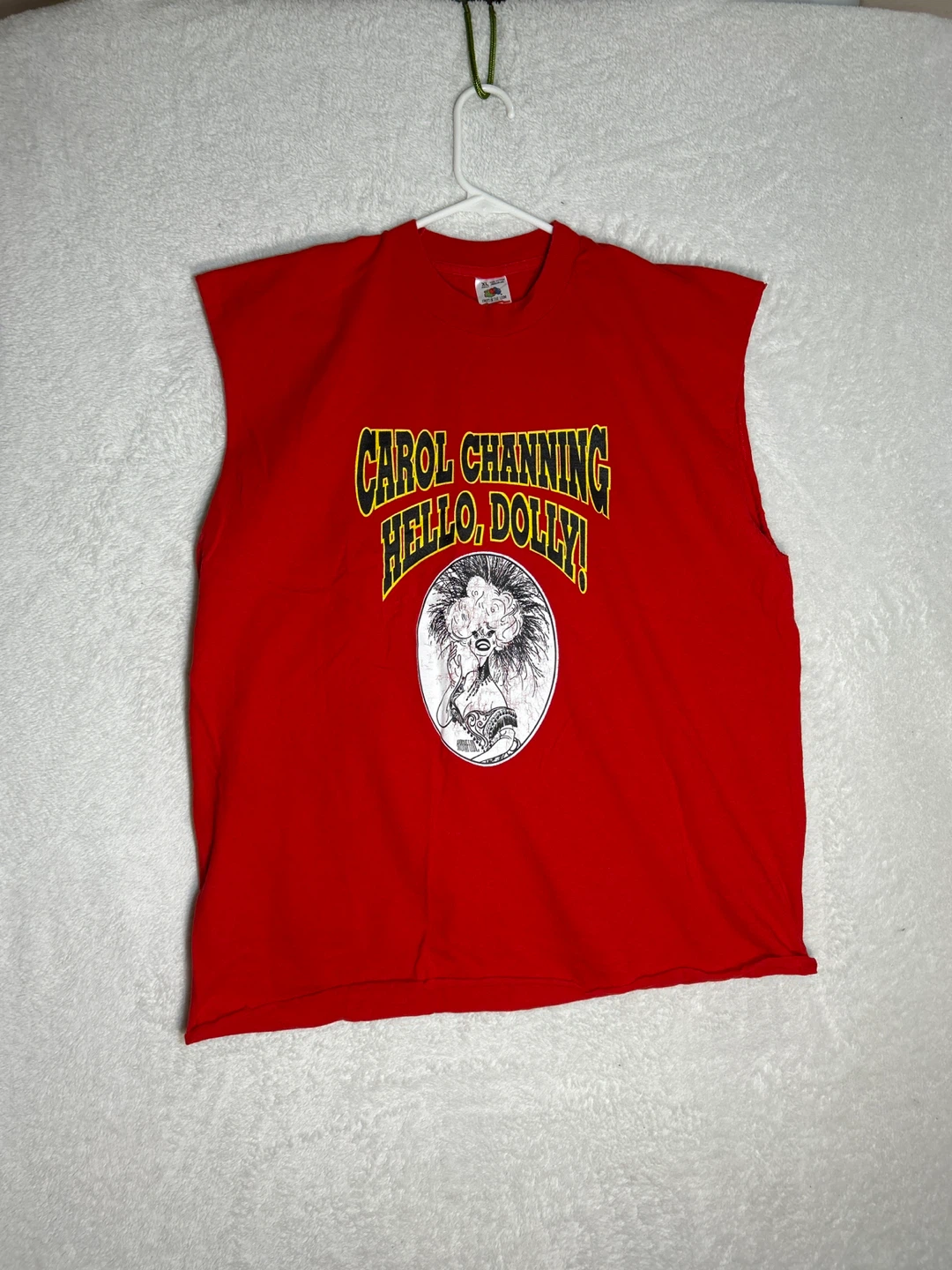 Red Carol Channing Hello Dolly! Sleeveless T-Shirt - XL