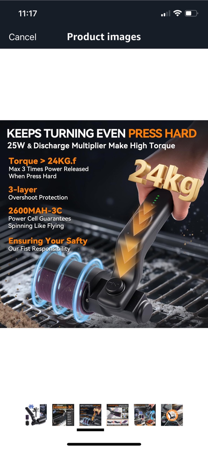 Puvirecn Electric Grill Cleaning Brush - photo 4