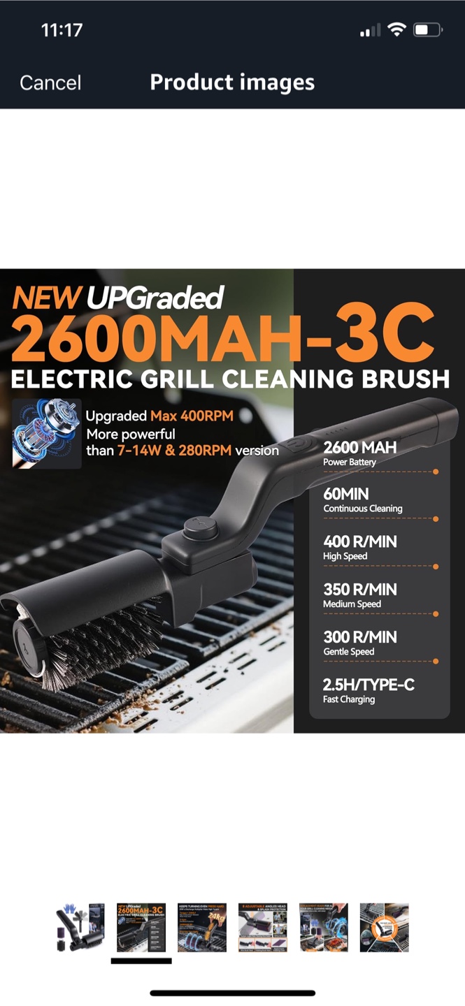 Puvirecn Electric Grill Cleaning Brush - photo 3