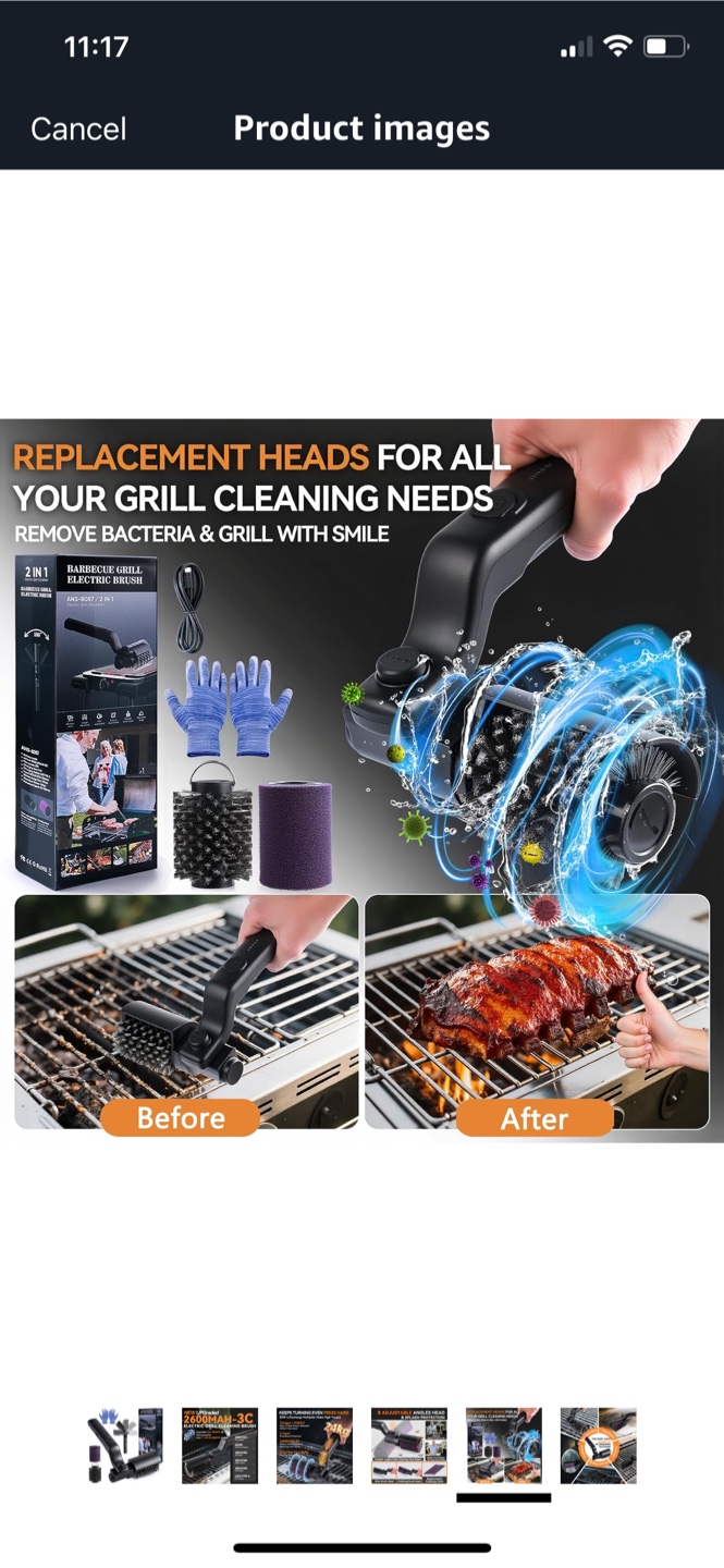 Puvirecn Electric Grill Cleaning Brush - photo 2