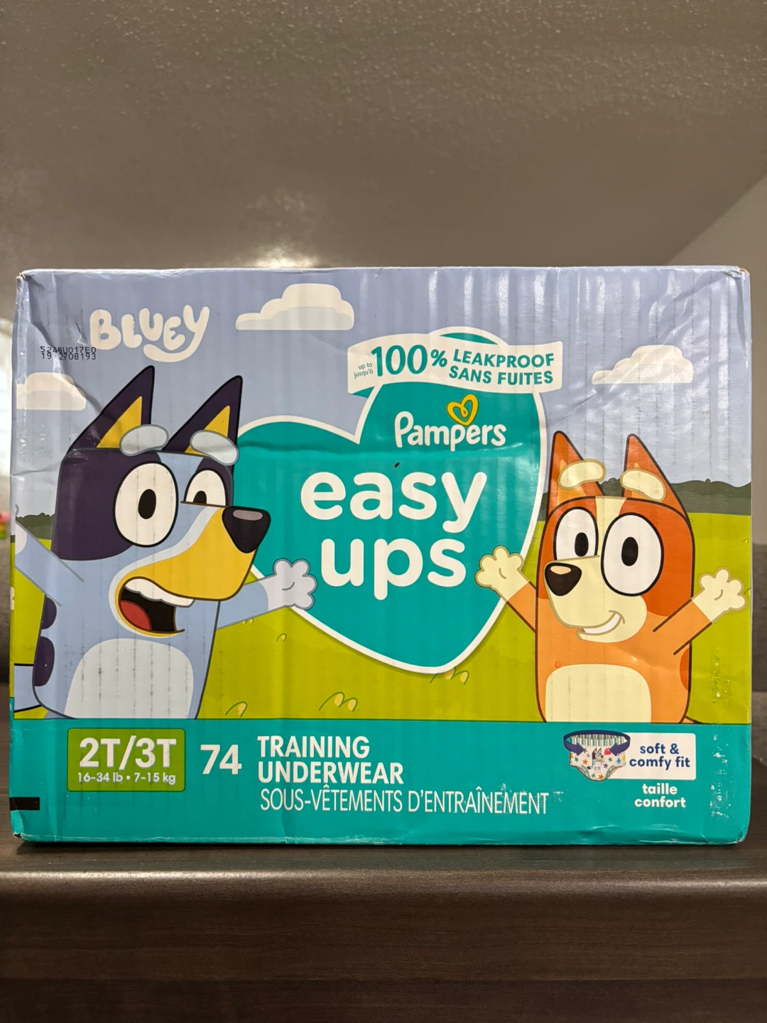 Pampers Bluey Easy Ups Training Underwear 2T/3T - 74 Count