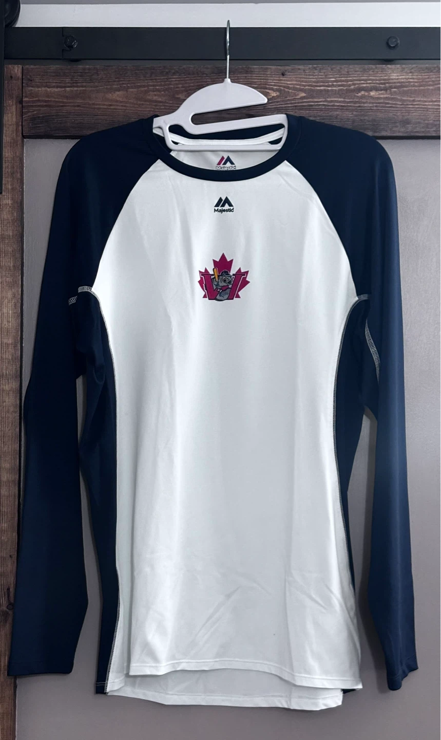 Vintage Winnipeg Goldeyes Majestic Baseball Shirt - L/G