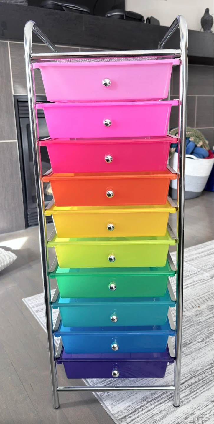Rainbow Drawer Cart