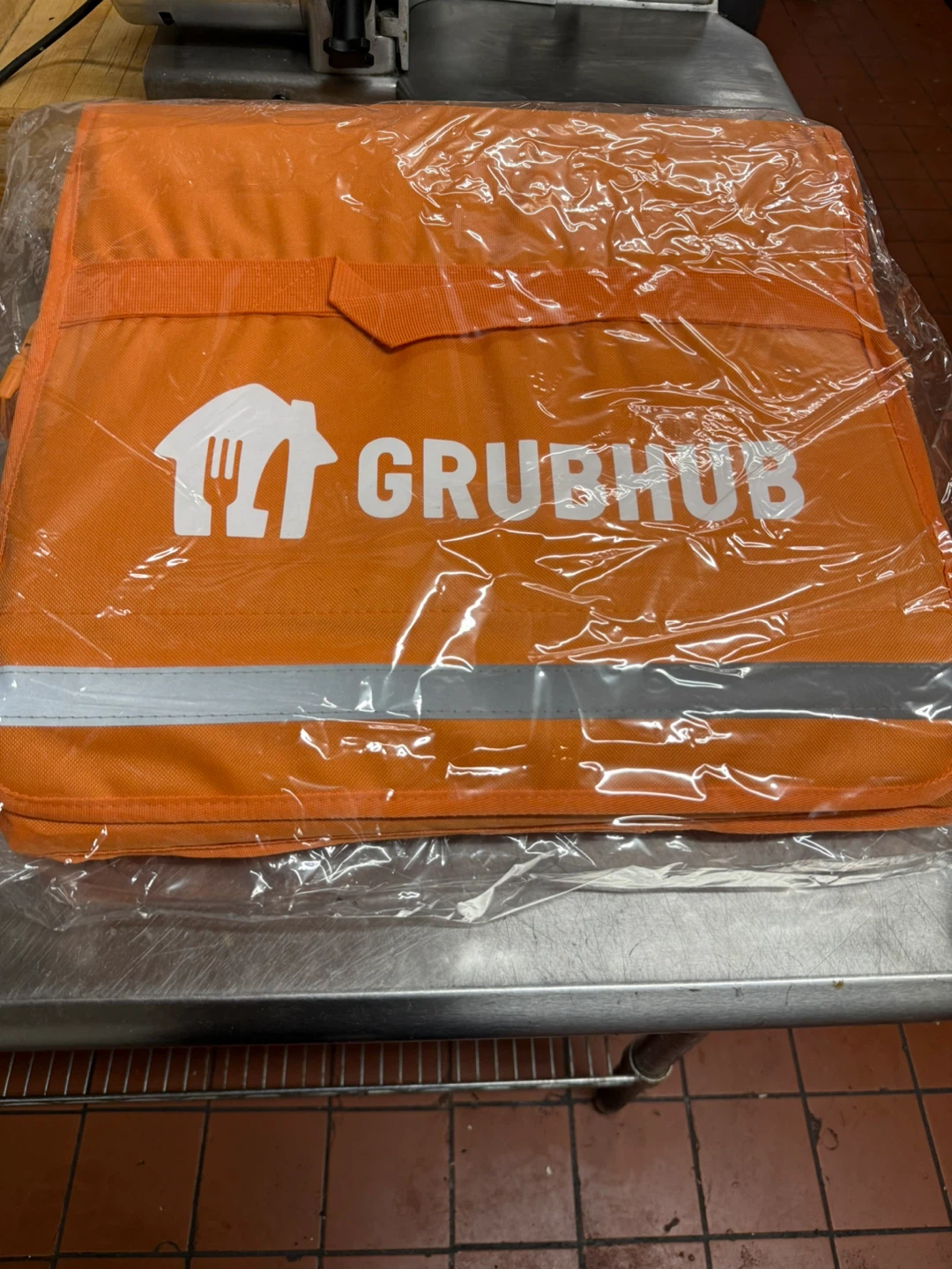 Grubhub Orange Insulated Food Delivery Bag