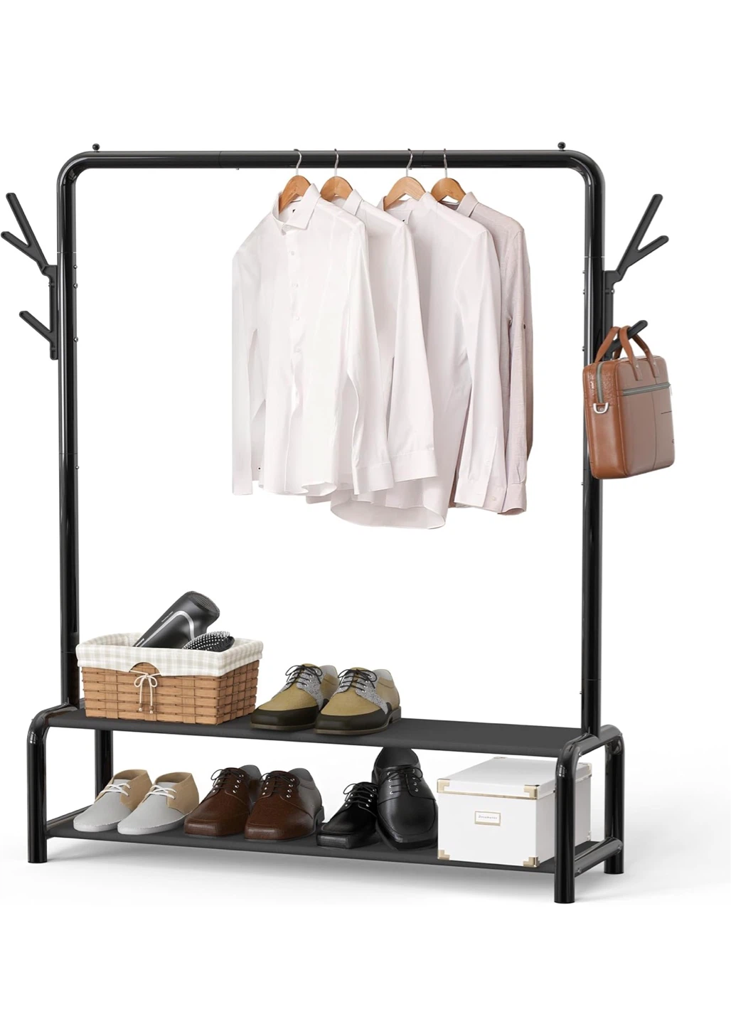 Houseware Garment Rack with Two Shelves H52