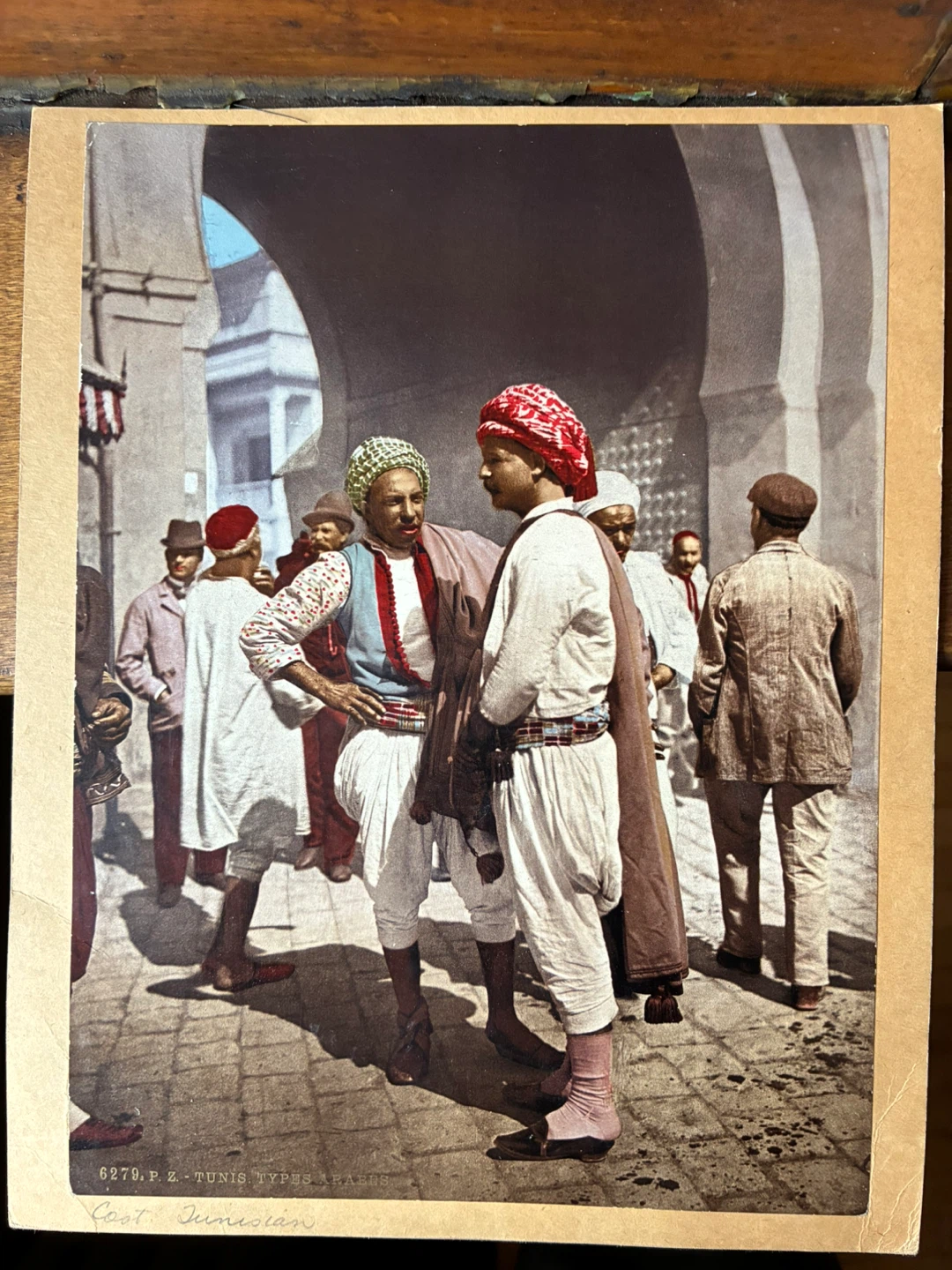 1899 vintage antique Tunis Tunisia photo art Arab