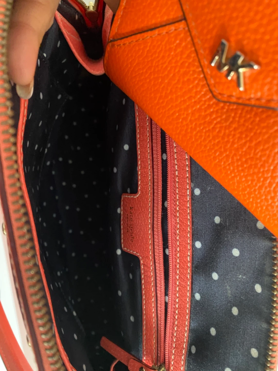 Kate Spade Coral Leather Dome Satchel Bag - photo 4