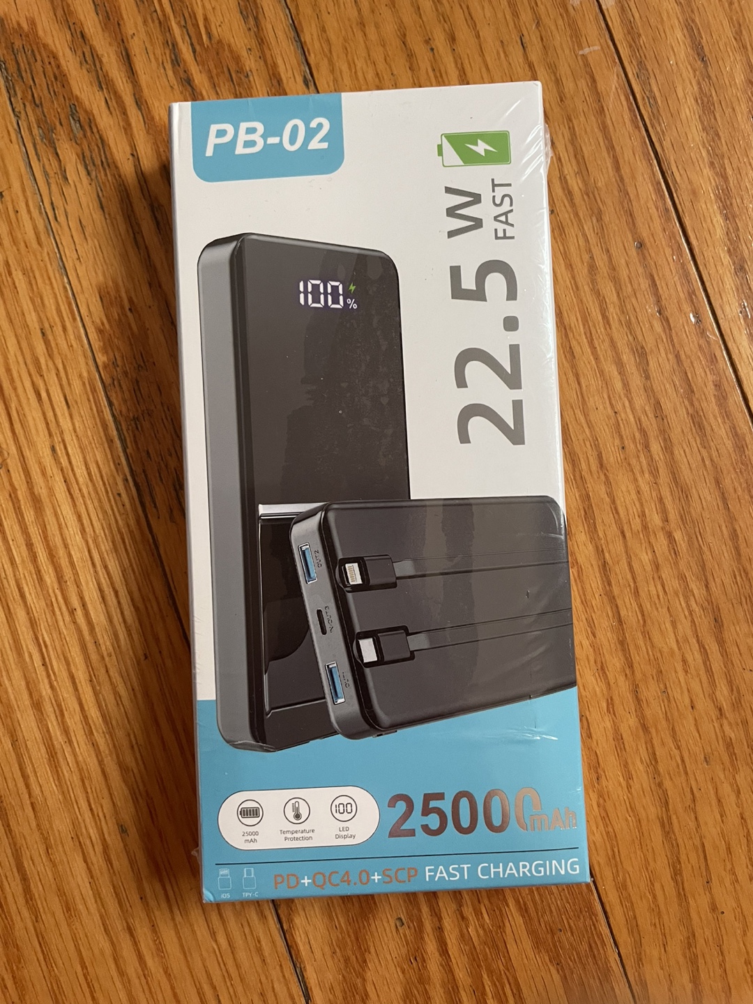 22.5W Fast Charging Power Bank PB-02 25000mAh
