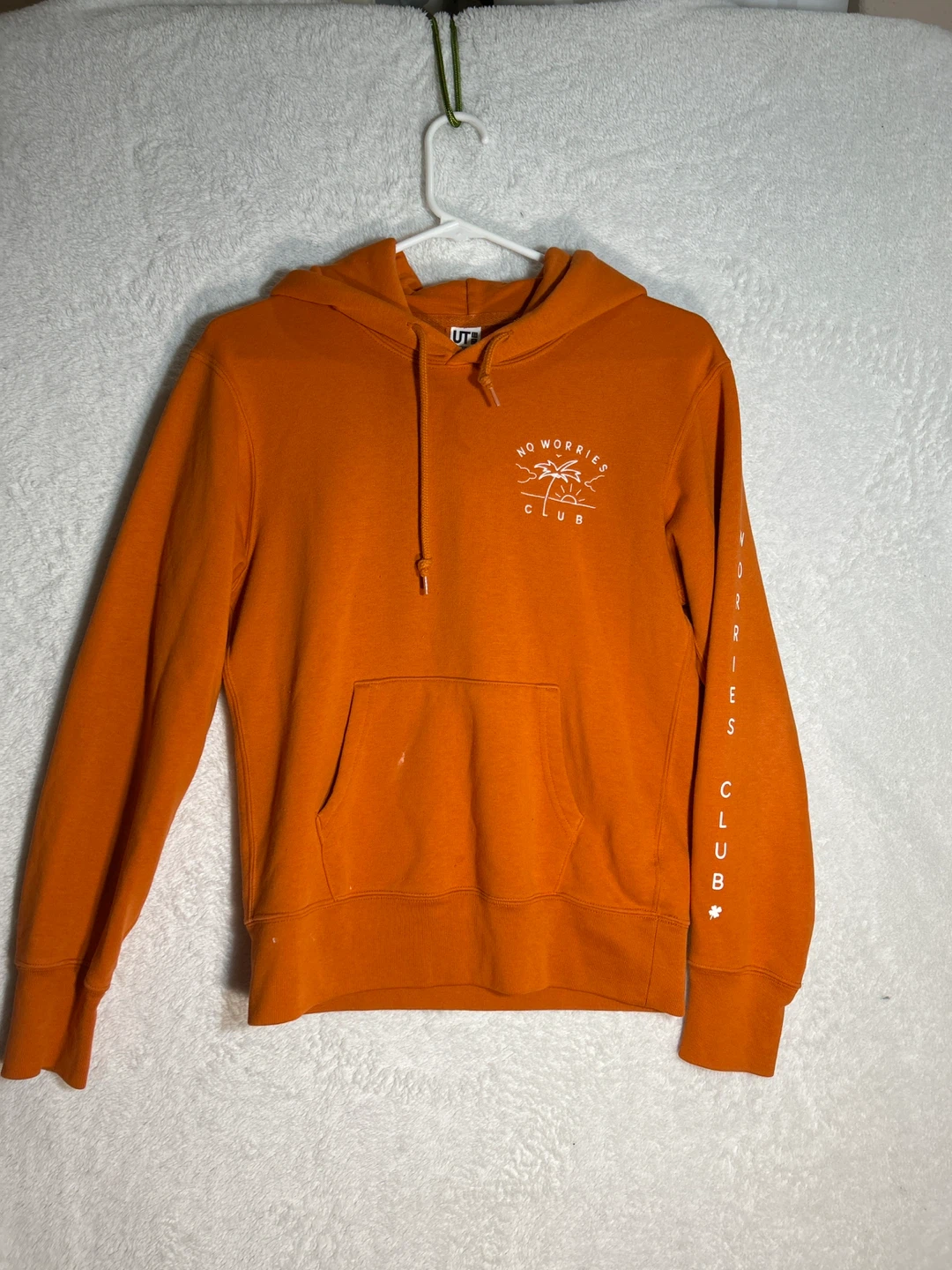 Uniqlo Orange UT Graphic Hoodie - XXS