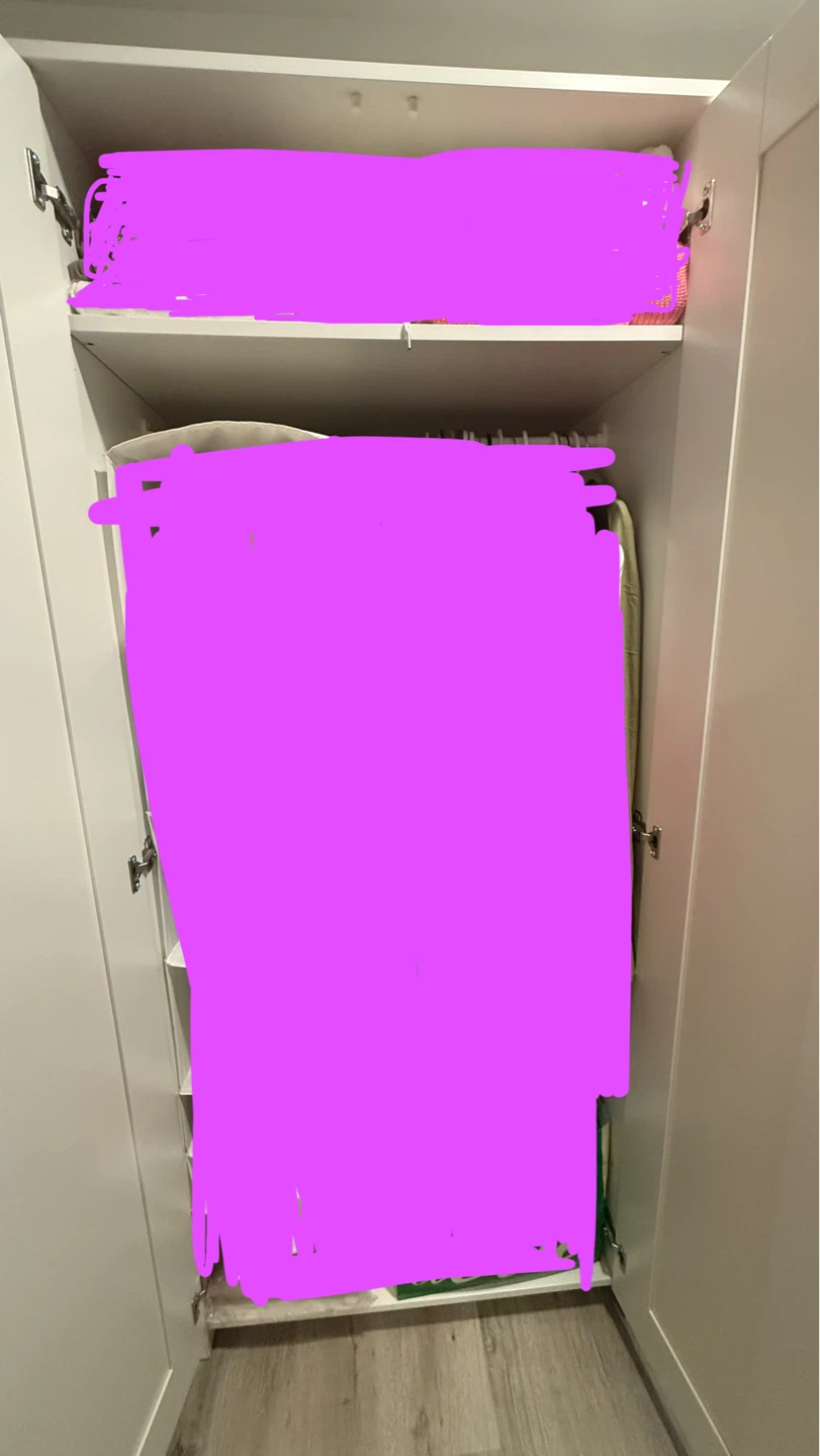 White 3-Door Wardrobe with Mirror - photo 3