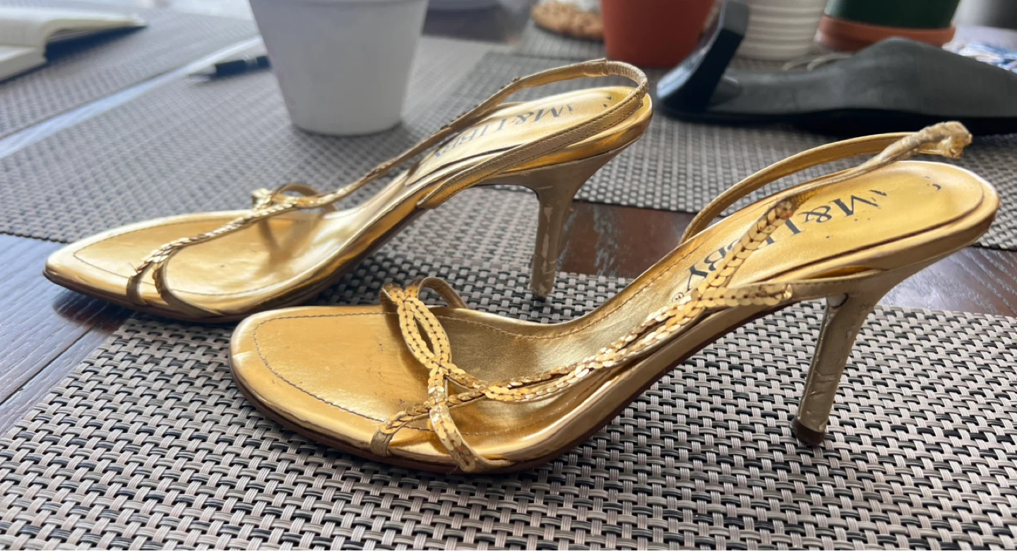 SAMM&Libby Gold Heeled Sandals - photo 3