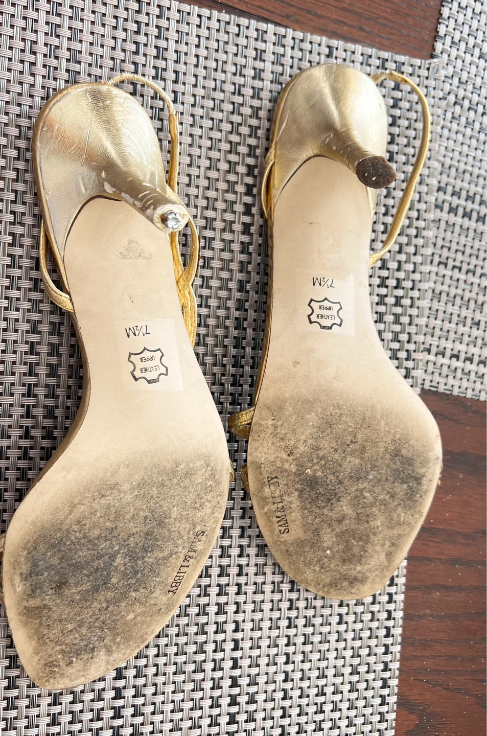 SAMM&Libby Gold Heeled Sandals - photo 5