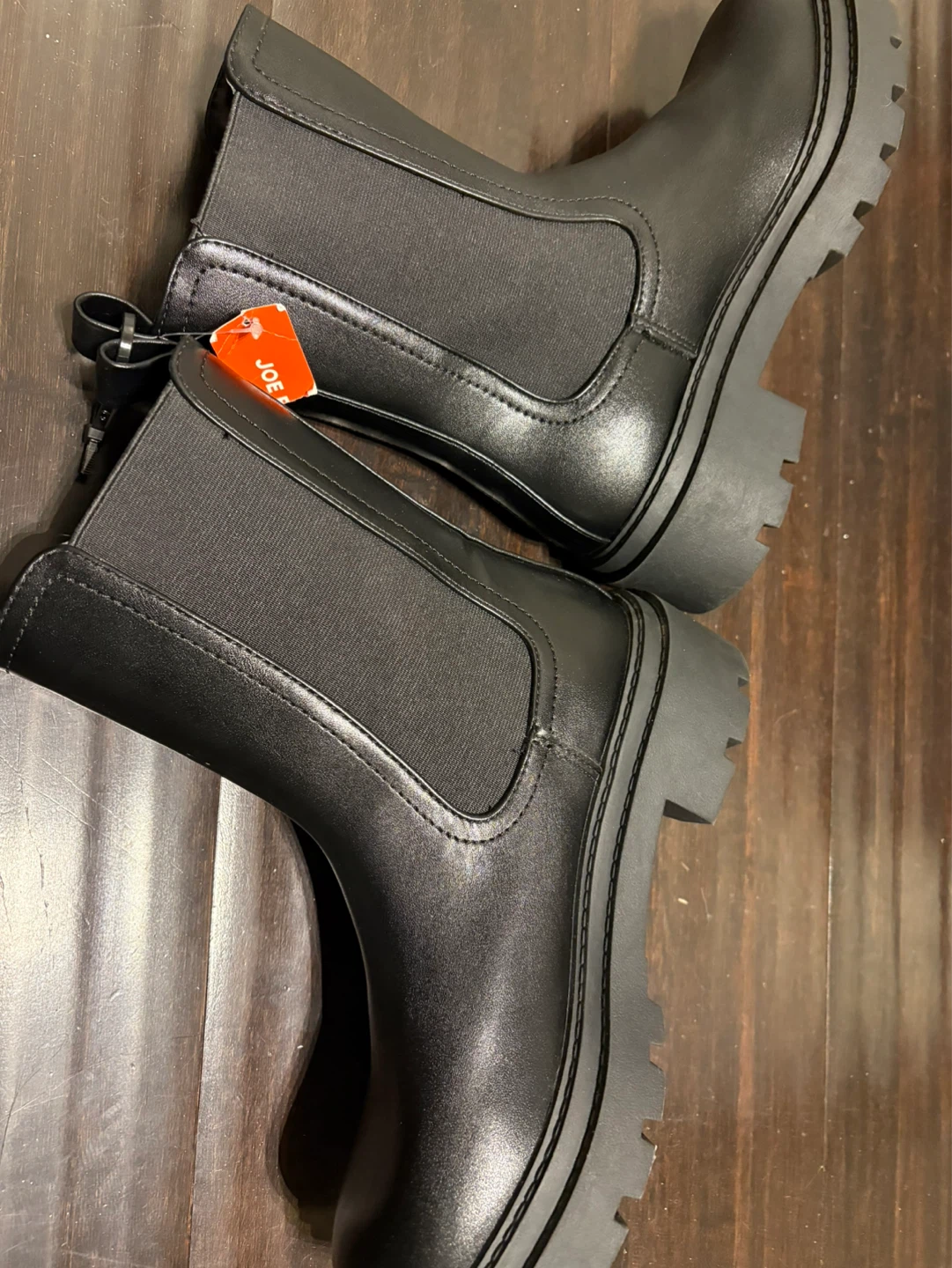 Joe Fresh Black Chelsea Boots Size 7 - photo 2