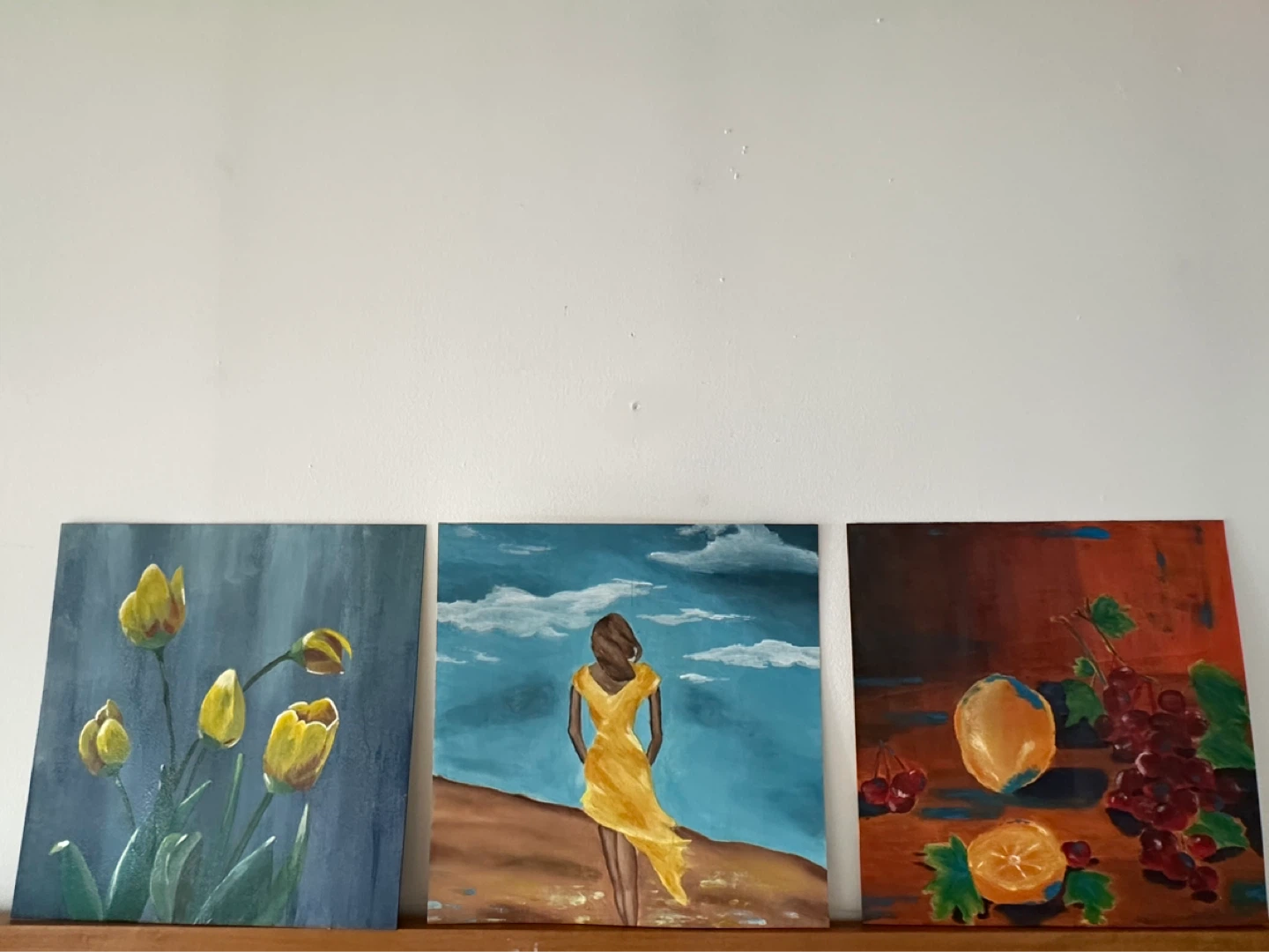 Set of 3 Original Acrylic Paintings