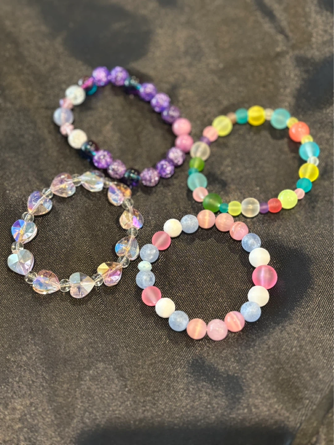 4 Beaded Bracelets Set Kids
