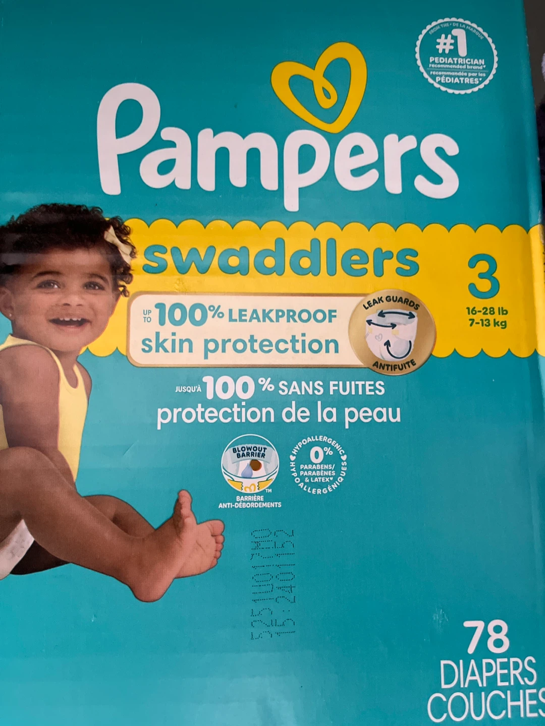 Pampers Swaddlers Diapers - Size 3 (78 Count)