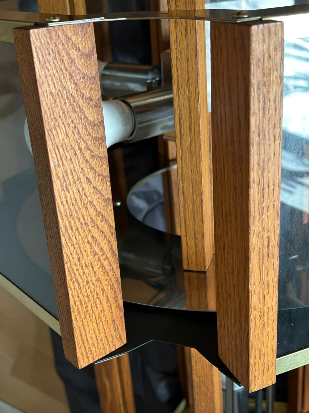 Mid Century Modern Fredrick Raymond Hanging Wood Chandelier - photo 5